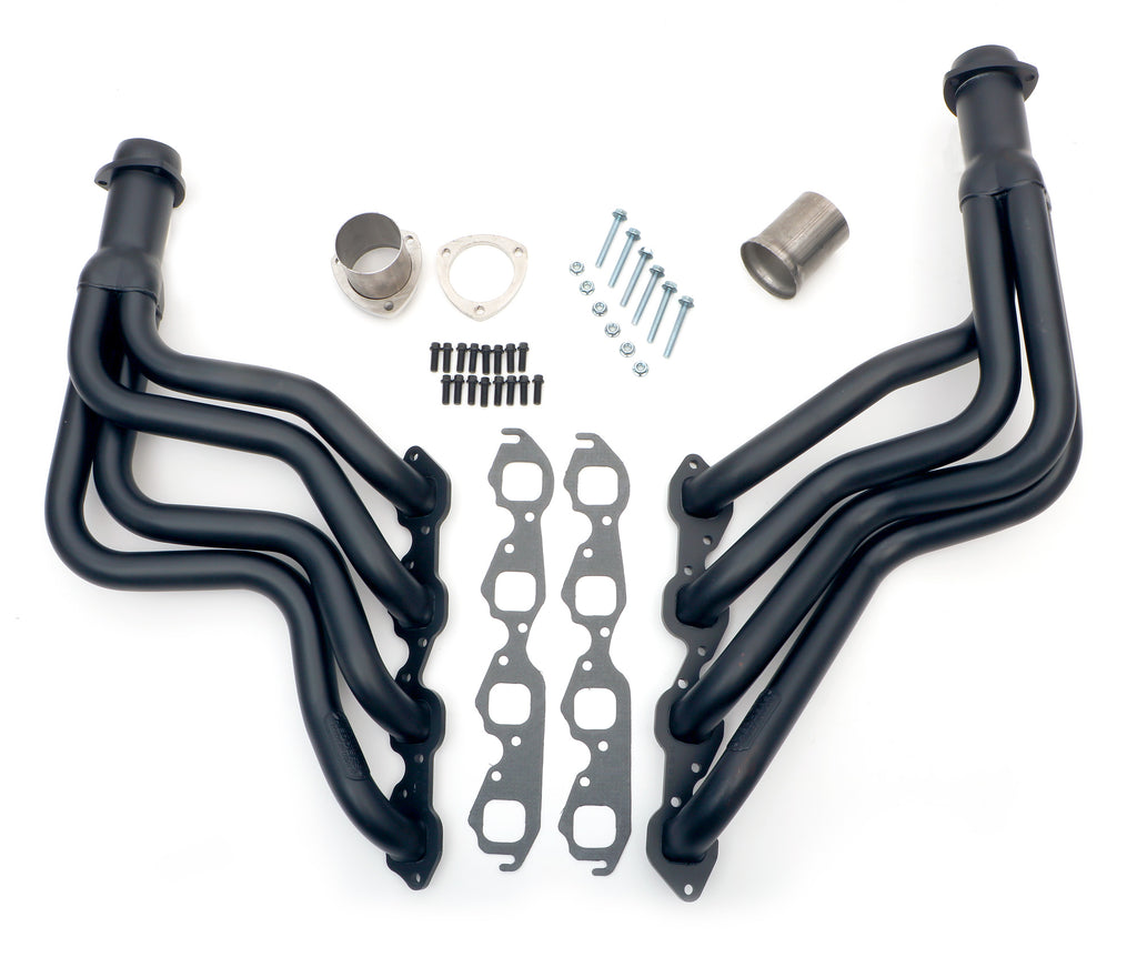 Hedman Hedders 62193 Black Stainless Long-tube Headers For 64-77 Chevelle with 396-502 for Select Chevrolet Bel Air, Chevrolet Biscayne, Chevrolet Brookwood, Chevrolet Camaro, Chevrolet Caprice, Chevrolet Chevy II, Chevrolet El Camino, Chevrolet Impala,