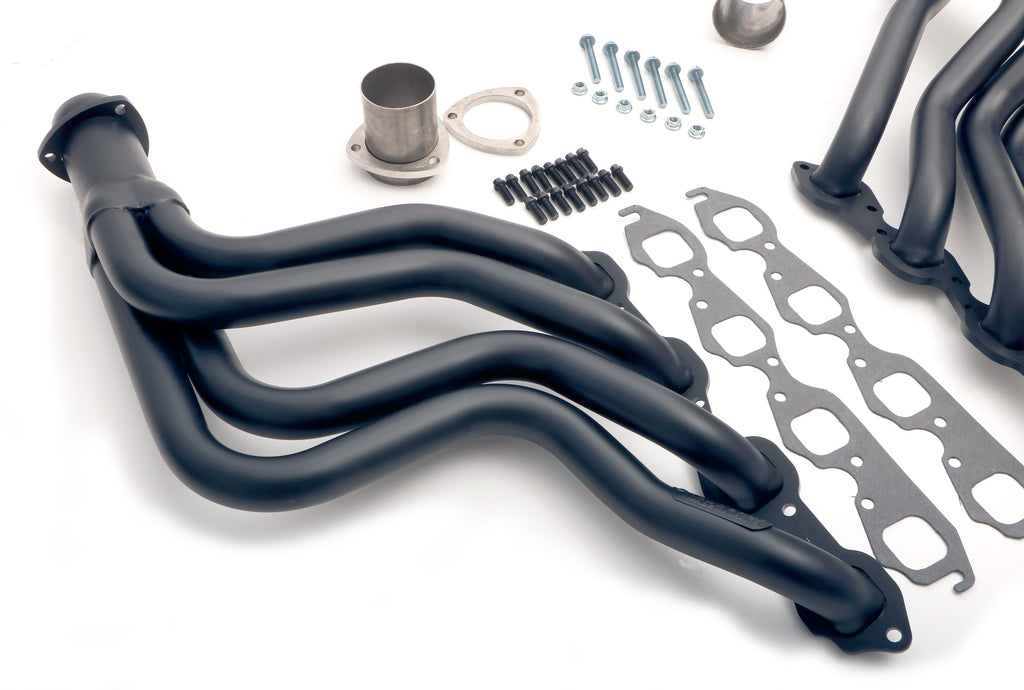 Hedman Hedders 62193 Black Stainless Long-tube Headers For 64-77 Chevelle with 396-502 for Select Chevrolet Bel Air, Chevrolet Biscayne, Chevrolet Brookwood, Chevrolet Camaro, Chevrolet Caprice, Chevrolet Chevy II, Chevrolet El Camino, Chevrolet Impala,