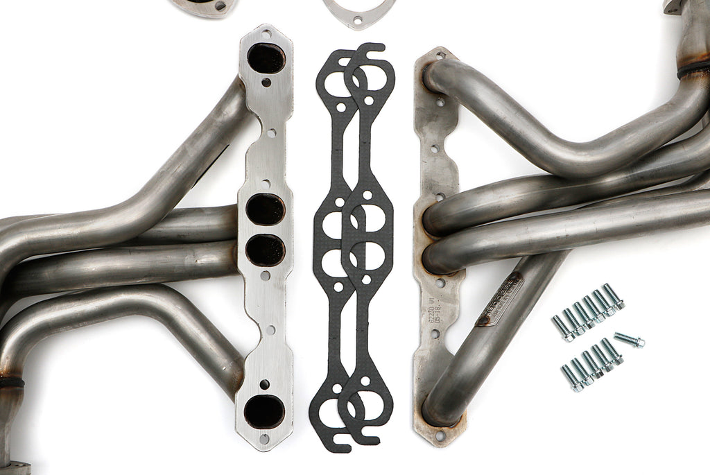 Hedman Hedders 62230 Stainless Long-Tube Headers For 67-91 GM 4WD Trucks with 283-400 for Select Chevrolet Blazer, Chevrolet K10, Chevrolet K10 Pickup, Chevrolet K10 Suburban, Chevrolet K1500, Chevrolet K20, Chevrolet K20 Pickup, Chevrolet K20 Suburban,