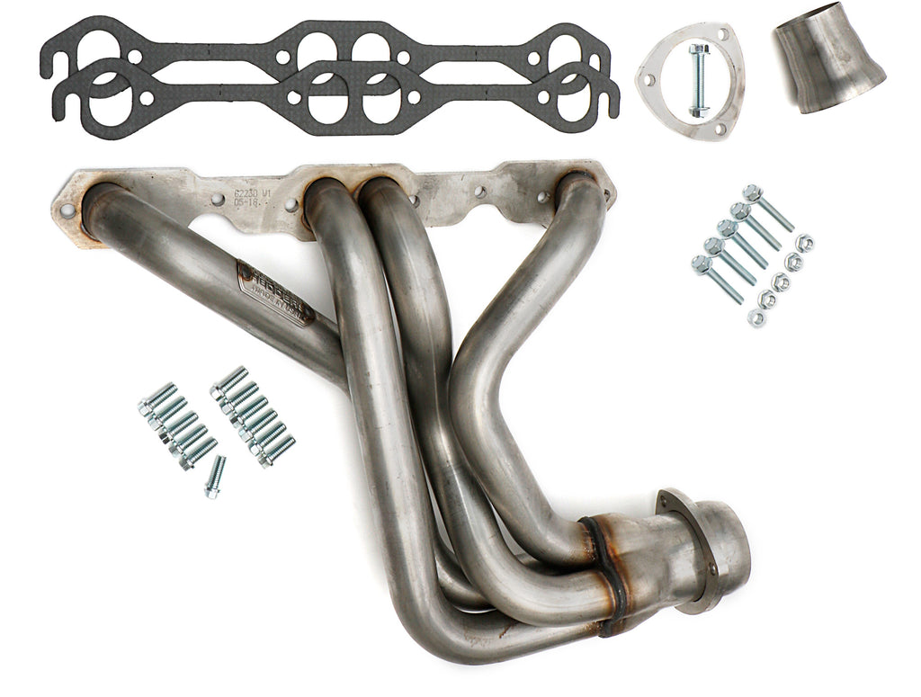 Hedman Hedders 62230 Stainless Long-Tube Headers For 67-91 GM 4WD Trucks with 283-400 for Select Chevrolet Blazer, Chevrolet K10, Chevrolet K10 Pickup, Chevrolet K10 Suburban, Chevrolet K1500, Chevrolet K20, Chevrolet K20 Pickup, Chevrolet K20 Suburban,