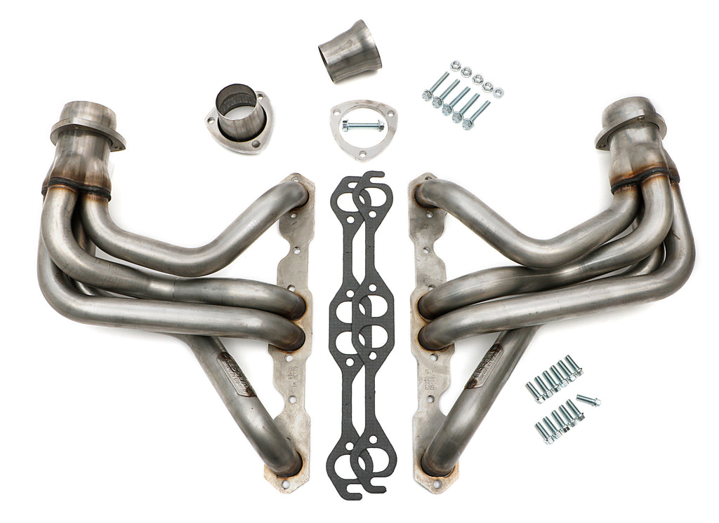 Hedman Hedders 62230 Stainless Long-Tube Headers For 67-91 GM 4WD Trucks with 283-400 for Select Chevrolet Blazer, Chevrolet K10, Chevrolet K10 Pickup, Chevrolet K10 Suburban, Chevrolet K1500, Chevrolet K20, Chevrolet K20 Pickup, Chevrolet K20 Suburban,