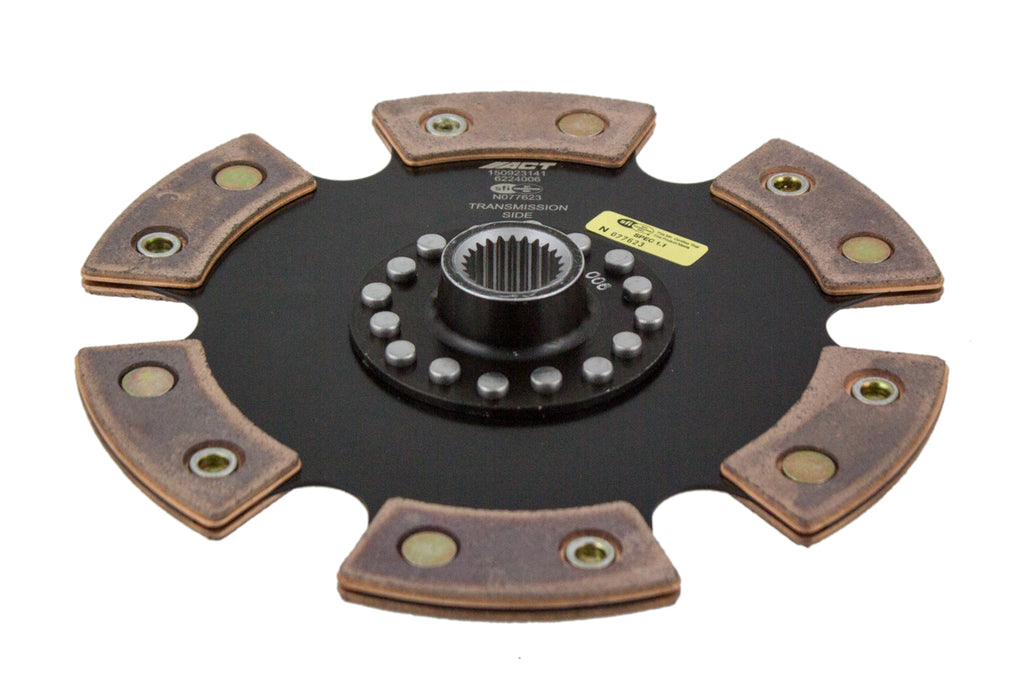 Advanced Clutch 6224006 ACT 6 Pad Rigid Race Clutch Disc for Select Nissan 240SX, Nissan 280Z, Nissan 280ZX, Nissan 620, Nissan 720, Nissan Axxess, Nissan Maxima, Nissan Stanza