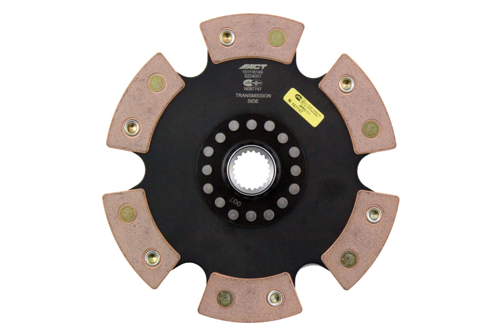 Advanced Clutch 6224007 ACT 6 Pad Rigid Race Clutch Disc for Select Toyota 4Runner, Toyota Celica, Toyota Corona, Toyota Crown, Toyota Hi-Lux, Toyota Mark II, Toyota Pickup, Toyota Van