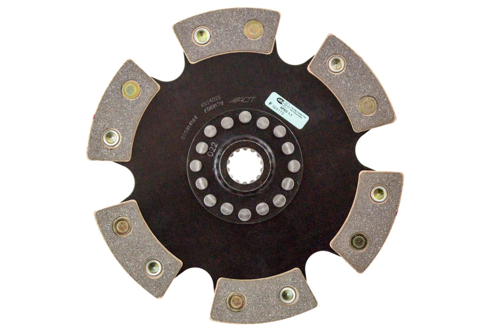 Advanced Clutch 6224022 ACT 6 Pad Rigid Race Clutch Disc for Select Chevrolet Cavalier, Pontiac Sunfire