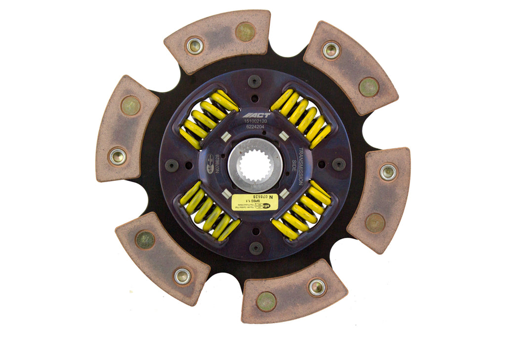 Advanced Clutch 6224204 ACT 6 Pad Sprung Race Clutch Disc for Select Mitsubishi Eclipse, Mitsubishi Lancer