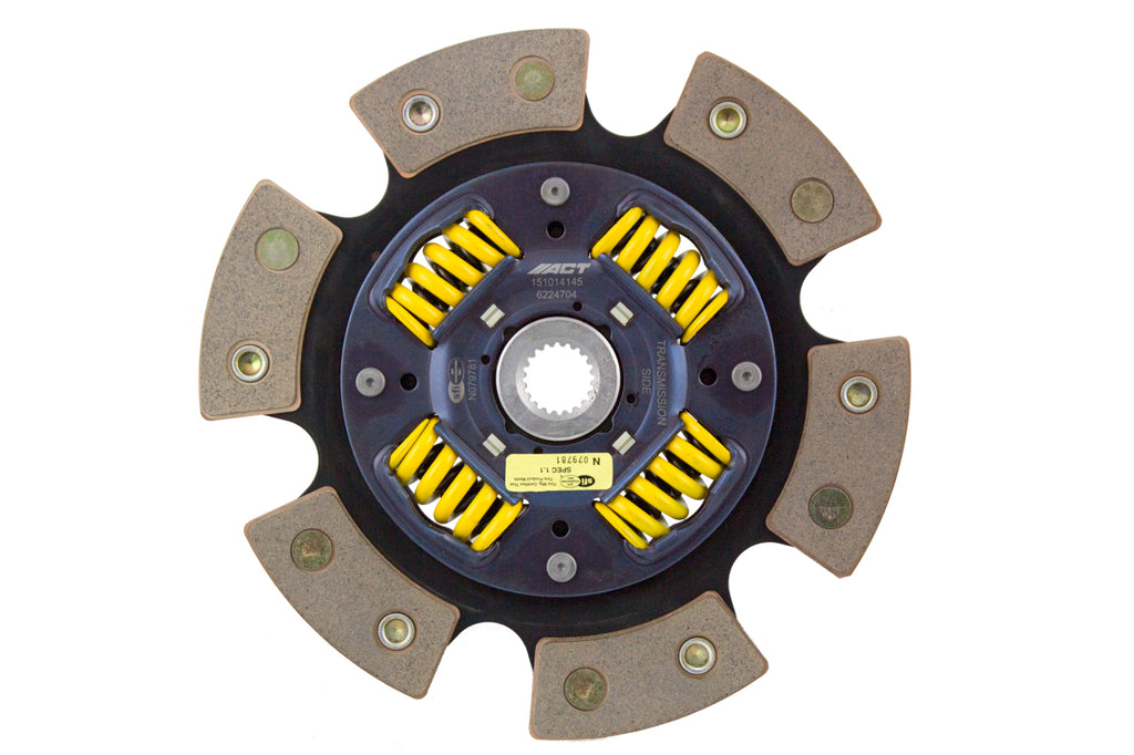 Advanced Clutch 6224704 ACT 6 Pad Sprung Race Clutch Disc for Select Chrysler Sebring, Dodge Stealth, Eagle Summit, Eagle Talon, Mitsubishi 3000GT, Mitsubishi Eclipse, Mitsubishi Expo, Mitsubishi Galant, Mitsubishi Lancer, Plymouth Colt, Plymouth Laser