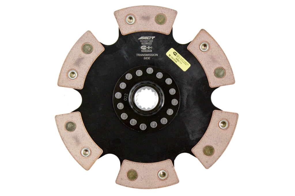Advanced Clutch 6228022 ACT 6 Pad Rigid Race Clutch Disc for Select Chevrolet Cobalt