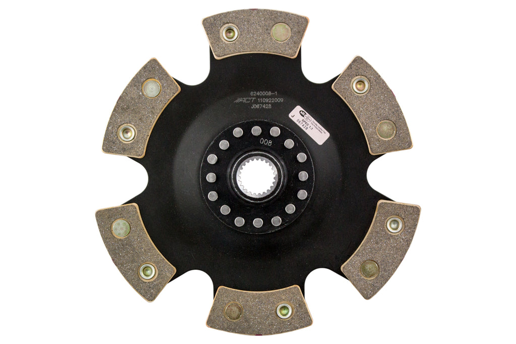 Advanced Clutch 6240008-1 ACT 6 Pad Rigid Race Clutch Disc for Select Porsche 911, Porsche Boxster