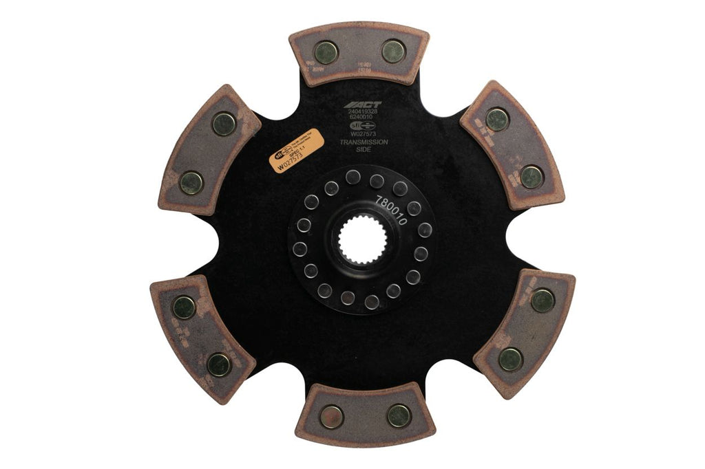 Advanced Clutch 6240010 ACT 6 Pad Rigid Race Clutch Disc for Select Acura Integra, Honda Accord, Honda Civic