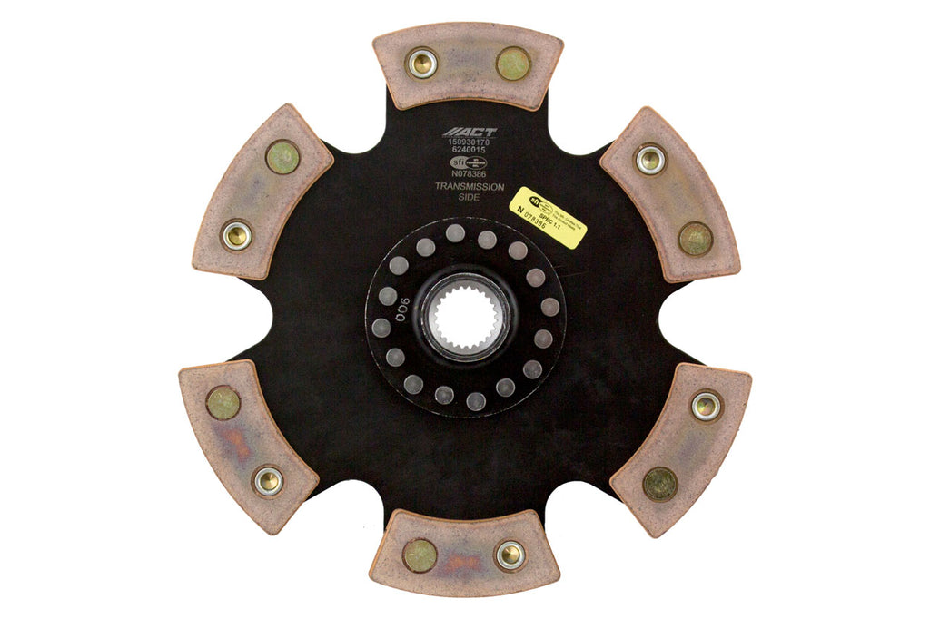 Advanced Clutch 6240015 ACT 6 Pad Rigid Race Clutch Disc for Select Mini Cooper, Mini Cooper Clubman