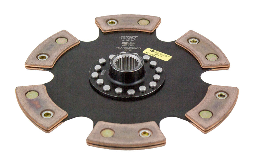 Advanced Clutch 6240015 ACT 6 Pad Rigid Race Clutch Disc for Select Mini Cooper, Mini Cooper Clubman