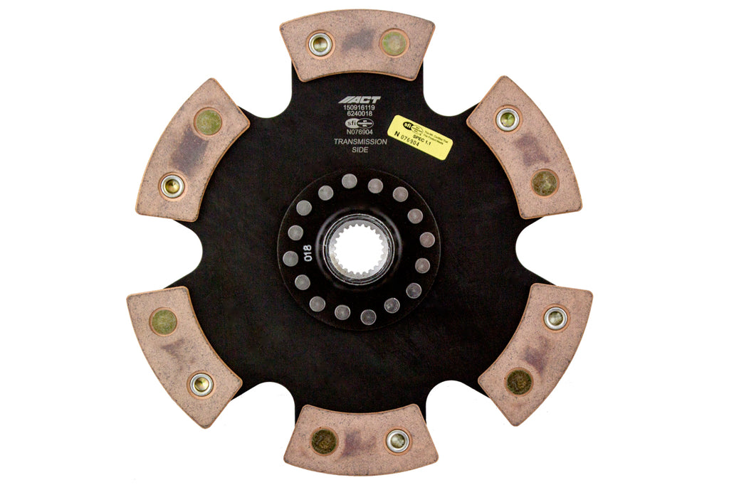 Advanced Clutch 6240018 ACT 6 Pad Rigid Race Clutch Disc for Select Scion FR-S, Subaru BRZ, Subaru Baja, Subaru Forester, Subaru Impreza, Subaru Legacy, Subaru Outback, Subaru WRX, Subaru WRX STI, Toyota 86