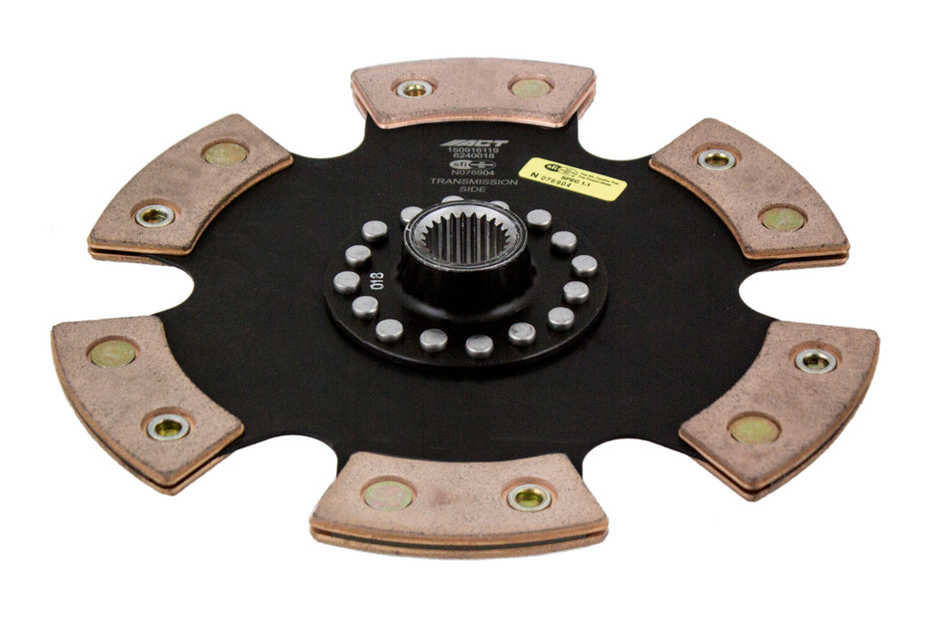 Advanced Clutch 6240018 ACT 6 Pad Rigid Race Clutch Disc for Select Scion FR-S, Subaru BRZ, Subaru Baja, Subaru Forester, Subaru Impreza, Subaru Legacy, Subaru Outback, Subaru WRX, Subaru WRX STI, Toyota 86