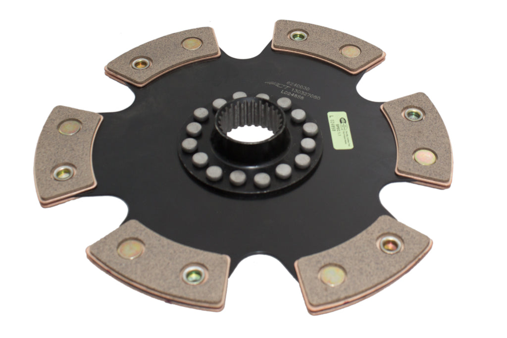 Advanced Clutch 6240030 ACT 6 Pad Rigid Race Clutch Disc for Select BMW 135i, BMW 335i, BMW 335i xDrive, BMW 335is, BMW 335xi, BMW 435i, BMW 435i xDrive, BMW 535i, BMW 535i xDrive, BMW 535xi, BMW Z4