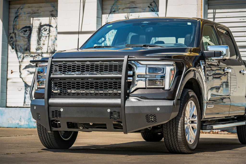 Road Armor 6241VF6B Vaquero Front Non-Winch Bumper Full Guard for Select Ford F-150