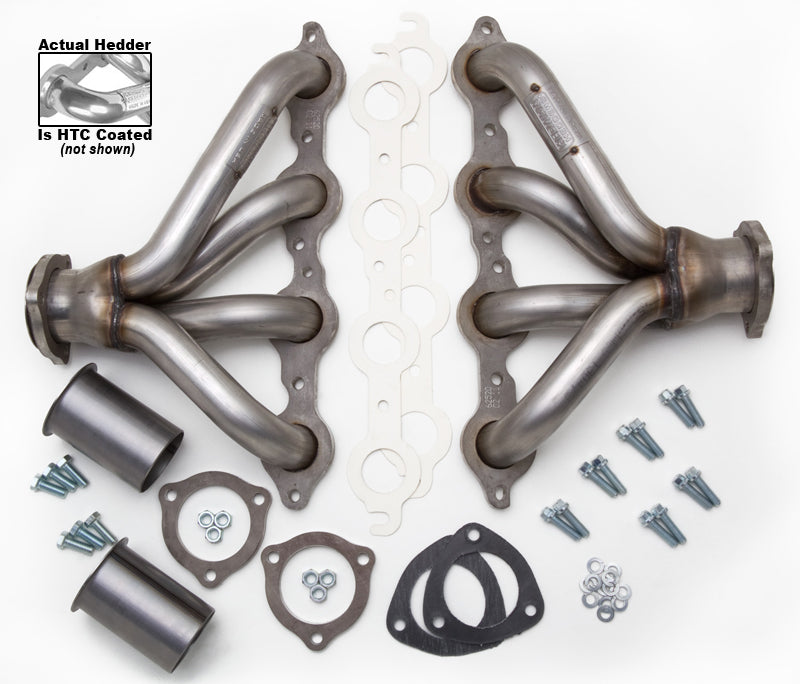 Hedman Hedders 62526 Silver Stainless Hedman Block Hugger Headers For GM LS Engines