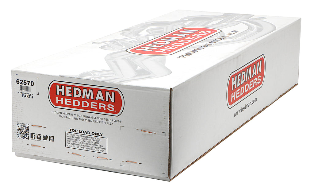Hedman Hedders 62570 STAINLESS Headers; 2010-15 Camaro 6.2L / 7.0L; 1-3/4 in. LONG TUBES- UNCOATED for Select Chevrolet Camaro