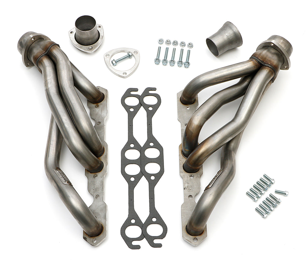 Hedman Hedders 62600 Stainless Mid-Length Headers For 67-81 Camaro, G-Body w/283-400 for Select Chevrolet Bel Air, Chevrolet Biscayne, Chevrolet Caprice, Chevrolet Chevelle, Chevrolet El Camino, Chevrolet Impala, Chevrolet Monte Carlo, Chevrolet