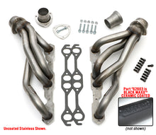 Load image into Gallery viewer, Hedman Hedders 62603 Black S/S Mid-Length Headers For 67-81 Camaro, G-Body w/283-400 for Select Chevrolet Bel Air, Chevrolet Biscayne, Chevrolet Caprice, Chevrolet Chevelle, Chevrolet El Camino, Chevrolet Impala, Chevrolet Monte Carlo, Chevrolet