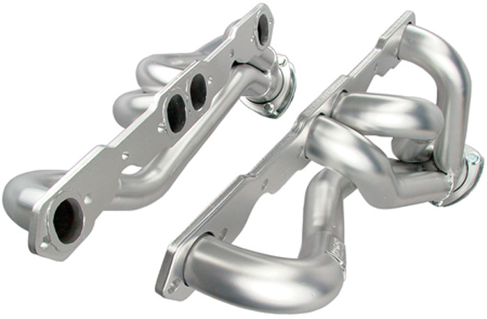 Hedman Hedders 62606 Silver S/S Mid-Length Headers For 67-81 Camaro, G-Body w/283-400 for Select Chevrolet Bel Air, Chevrolet Biscayne, Chevrolet Caprice, Chevrolet Chevelle, Chevrolet El Camino, Chevrolet Impala, Chevrolet Monte Carlo, Chevrolet
