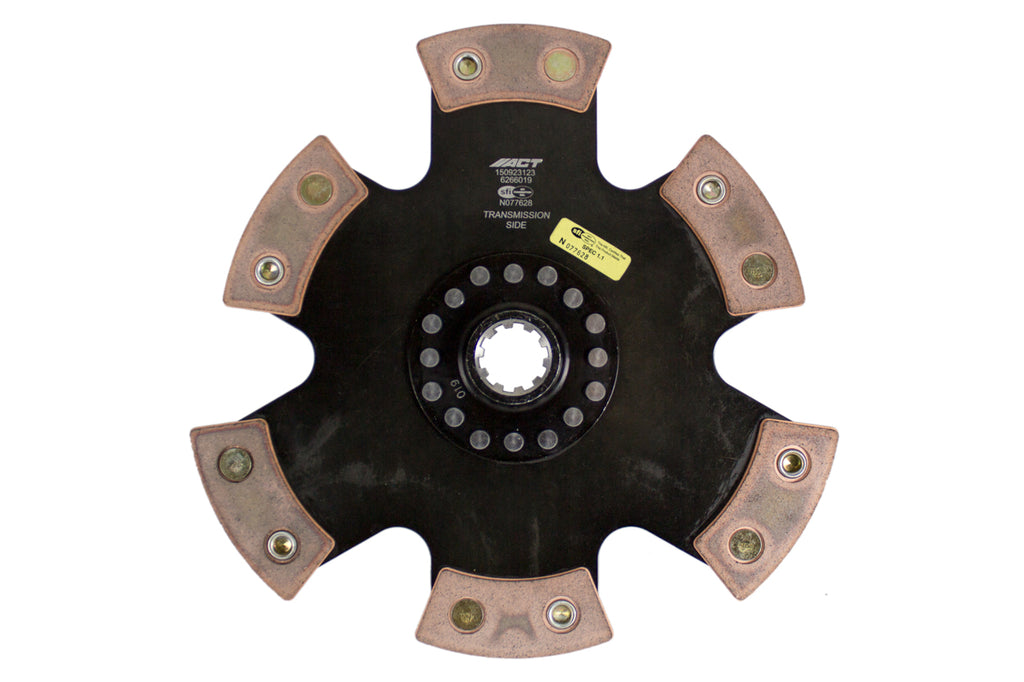 Advanced Clutch 6266019 ACT 6 Pad Rigid Race Clutch Disc for Select Ford Mustang, Mercury Capri