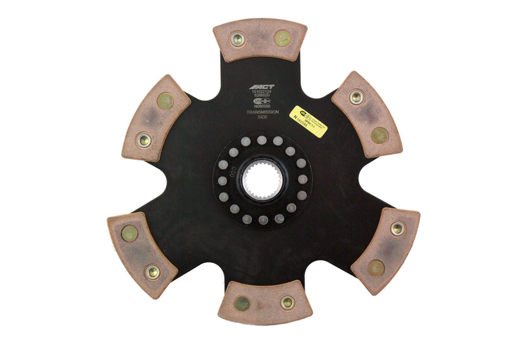 Advanced Clutch 6266020 ACT 6 Pad Rigid Race Clutch Disc for Select Chevrolet Camaro, Chevrolet Corvette, Ford Mustang, Pontiac Catalina, Pontiac Firebird, Pontiac GTO
