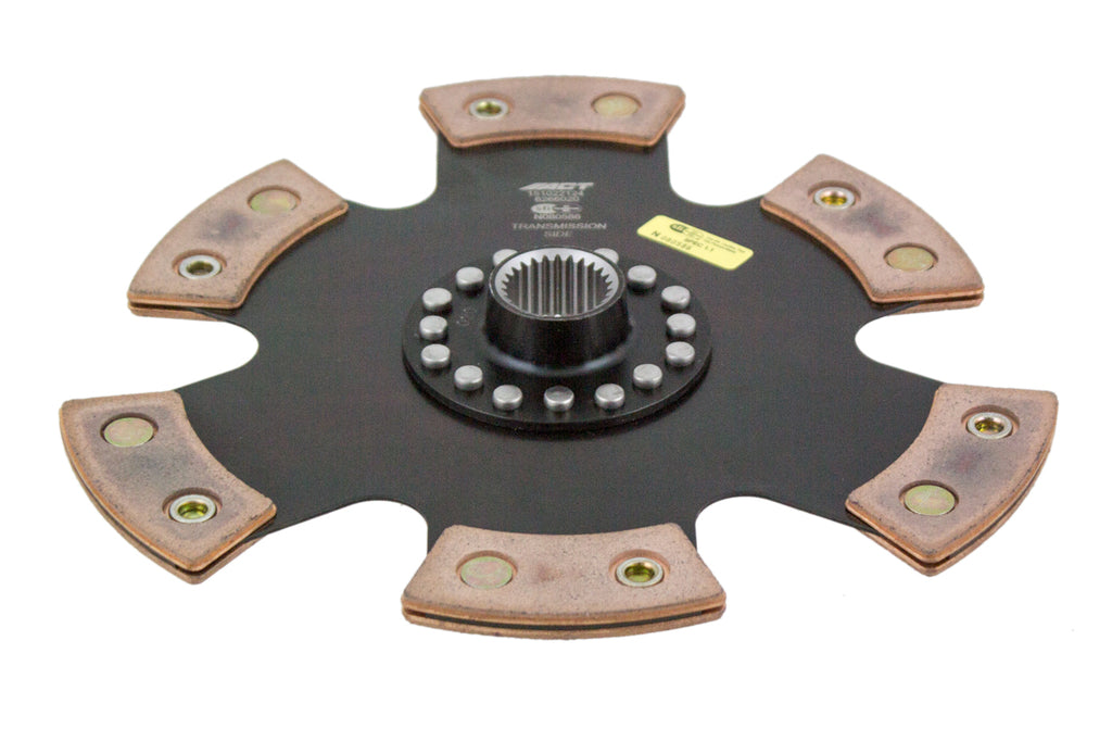 Advanced Clutch 6266020 ACT 6 Pad Rigid Race Clutch Disc for Select Chevrolet Camaro, Chevrolet Corvette, Ford Mustang, Pontiac Catalina, Pontiac Firebird, Pontiac GTO