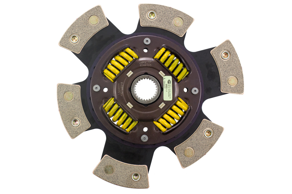 Advanced Clutch 6266320 ACT 6 Pad Sprung Race Clutch Disc for Select Chevrolet Camaro, Chevrolet Corvette, Ford Mustang, Pontiac Catalina, Pontiac Firebird, Pontiac GTO