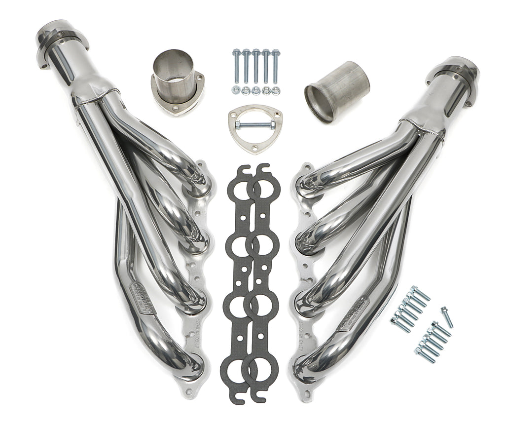 Hedman Hedders 62746 Silver Stainless LS Swap Headers For 67-87 GM 2WD Truck/Suburban for Select GMC C25/C2500 Suburban