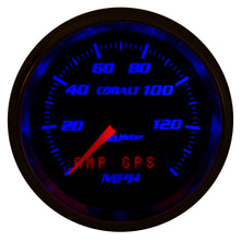 Load image into Gallery viewer, AutoMeter 6280 GAUGE, SPEEDOMETER, 3 3/8", 140MPH, GPS, COBALT