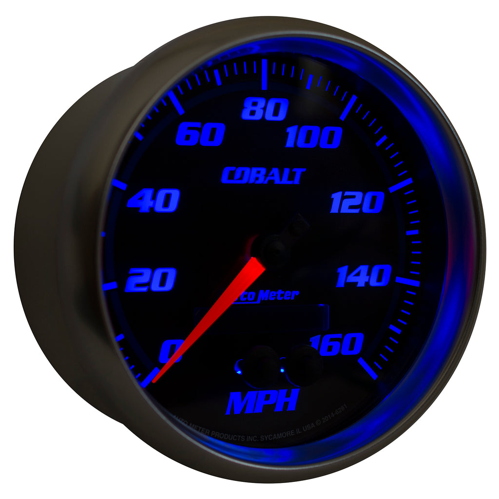 AutoMeter 6281 GAUGE, SPEEDOMETER, 5", 160MPH, GPS, COBALT