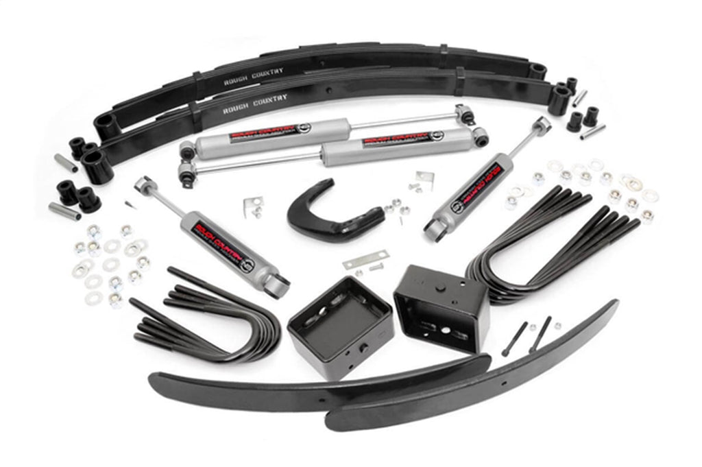 Rough Country 155.20 Suspension Lift Kit w/Shocks for Select Chevrolet Blazer, Chevrolet K10, Chevrolet K10 Suburban, Chevrolet K5 Blazer, Chevrolet S10 Blazer, Chevrolet V10, Chevrolet V10 Suburban, Chevrolet V1500 Suburban, GMC Jimmy, GMC K15, GMC K15