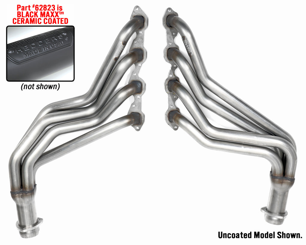 Hedman Hedders 62823 Black Stainless Long-Tube Headers for 67-91 GM 396-502 Truck/SUV for Select Chevrolet Blazer, Chevrolet C10, Chevrolet C10 Pickup, Chevrolet C1500, Chevrolet C20, Chevrolet C20 Pickup, Chevrolet C20 Suburban, Chevrolet C2500,