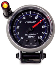Load image into Gallery viewer, AutoMeter 6290 GAUGE, TACHOMETER, 3 3/4", 10K RPM, PEDESTAL W/ EXT. QUICK-LITE, COBALT