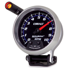 Load image into Gallery viewer, AutoMeter 6290 GAUGE, TACHOMETER, 3 3/4", 10K RPM, PEDESTAL W/ EXT. QUICK-LITE, COBALT