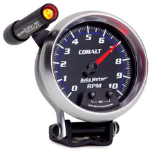 Load image into Gallery viewer, AutoMeter 6290 GAUGE, TACHOMETER, 3 3/4", 10K RPM, PEDESTAL W/ EXT. QUICK-LITE, COBALT
