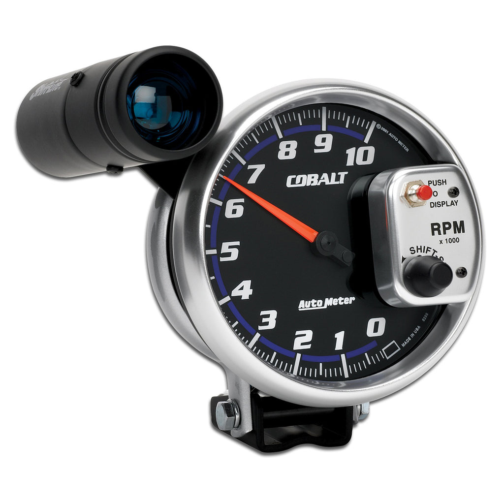 AutoMeter 6299 GAUGE, TACHOMETER, 5", 10K RPM, PEDESTAL W/ EXT. SHIFT-LITE, COBALT