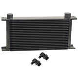 Derale 51986 19 Row Series 10000 Stack Plate Fluid Cooler, 90 degree swivel -6AN