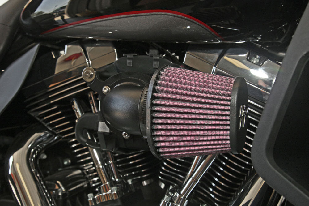 K&N 63-1131 Performance Air Intake System for Select Harley-Davidson FLHR Road King, Harley-Davidson FLHRC Road King Classic, Harley-Davidson FLHRSE4 Screamin Eagle Road King, Harley-Davidson FLHT Electra Glide Standard, Harley-Davidson FLHTC Electra