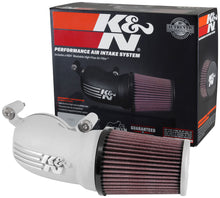 Load image into Gallery viewer, K&amp;N 63-1134S Performance Air Intake System for Select Harley-Davidson FLHR Road King, Harley-Davidson FLHRC Road King Classic, Harley-Davidson FLHRSE4 Screamin Eagle Road King, Harley-Davidson FLHT Electra Glide Standard, Harley-Davidson FLHTC Electra