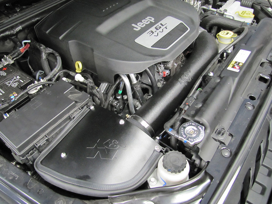 K&N 63-1566 Performance Air Intake System for Select Jeep Wrangler, Jeep Wrangler JK