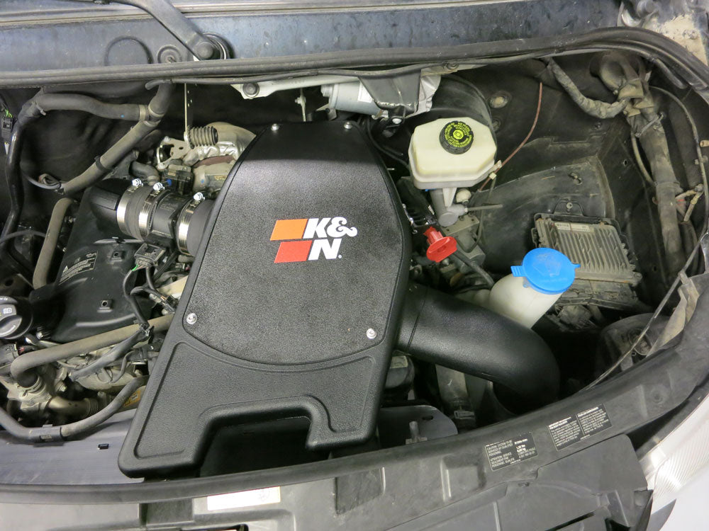 K&N 63-1701 Performance Air Intake System for Select Mercedes-Benz Sprinter 2500, Mercedes-Benz Sprinter
