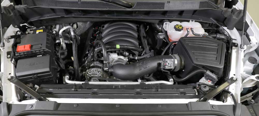 K&N 63-3109 Performance Air Intake System for Select Cadillac Escalade, Cadillac Escalade ESV, Chevrolet Silverado 1500, Chevrolet Silverado LTD, Chevrolet Suburban, Chevrolet Tahoe, GMC Sierra, GMC Sierra 1500, GMC Sierra Limited, GMC Sierra Nueva, GMC