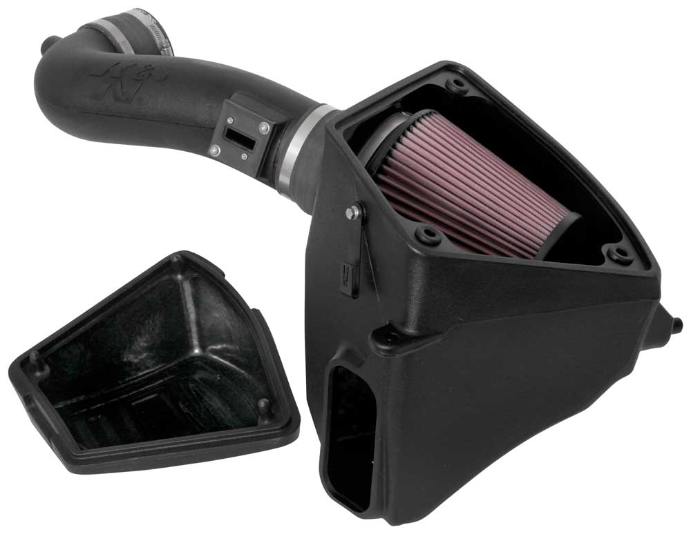 K&N 63-3109 Performance Air Intake System for Select Cadillac Escalade, Cadillac Escalade ESV, Chevrolet Silverado 1500, Chevrolet Silverado LTD, Chevrolet Suburban, Chevrolet Tahoe, GMC Sierra, GMC Sierra 1500, GMC Sierra Limited, GMC Sierra Nueva, GMC