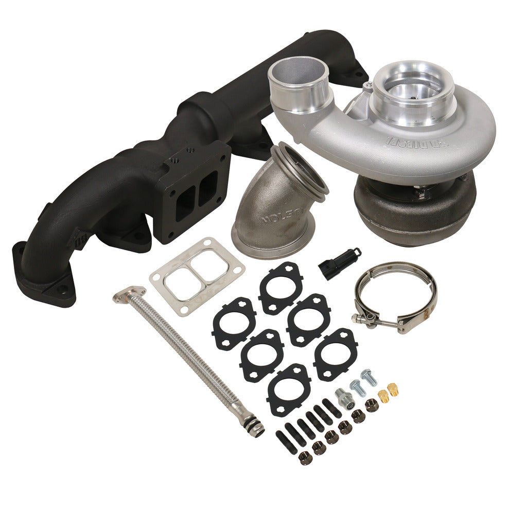 ~(63-Lbs.-45X13x13)~-Bd-Iron-Horn-5.9L-Cummins-Turbo-Kit-S361sxe76-0.91Ar-Dodge-2003-2007