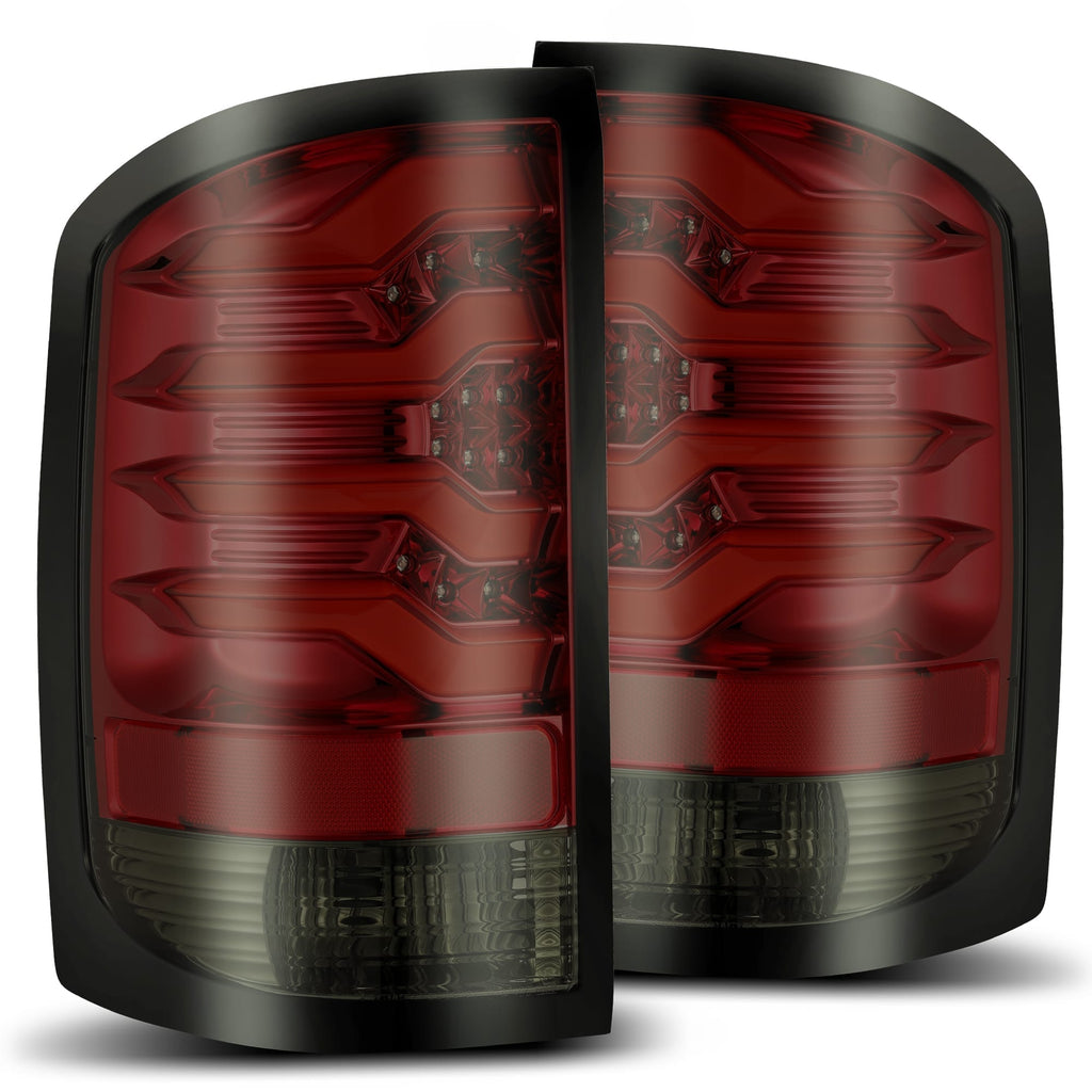 AlphaRex 630020 LED Taillights Red Smoke for Select GMC Sierra, GMC Sierra HD, GMC Sierra HD