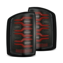 Load image into Gallery viewer, AlphaRex 630050 LED Taillights Black Red for Select GMC Sierra, GMC Sierra HD, GMC Sierra HD