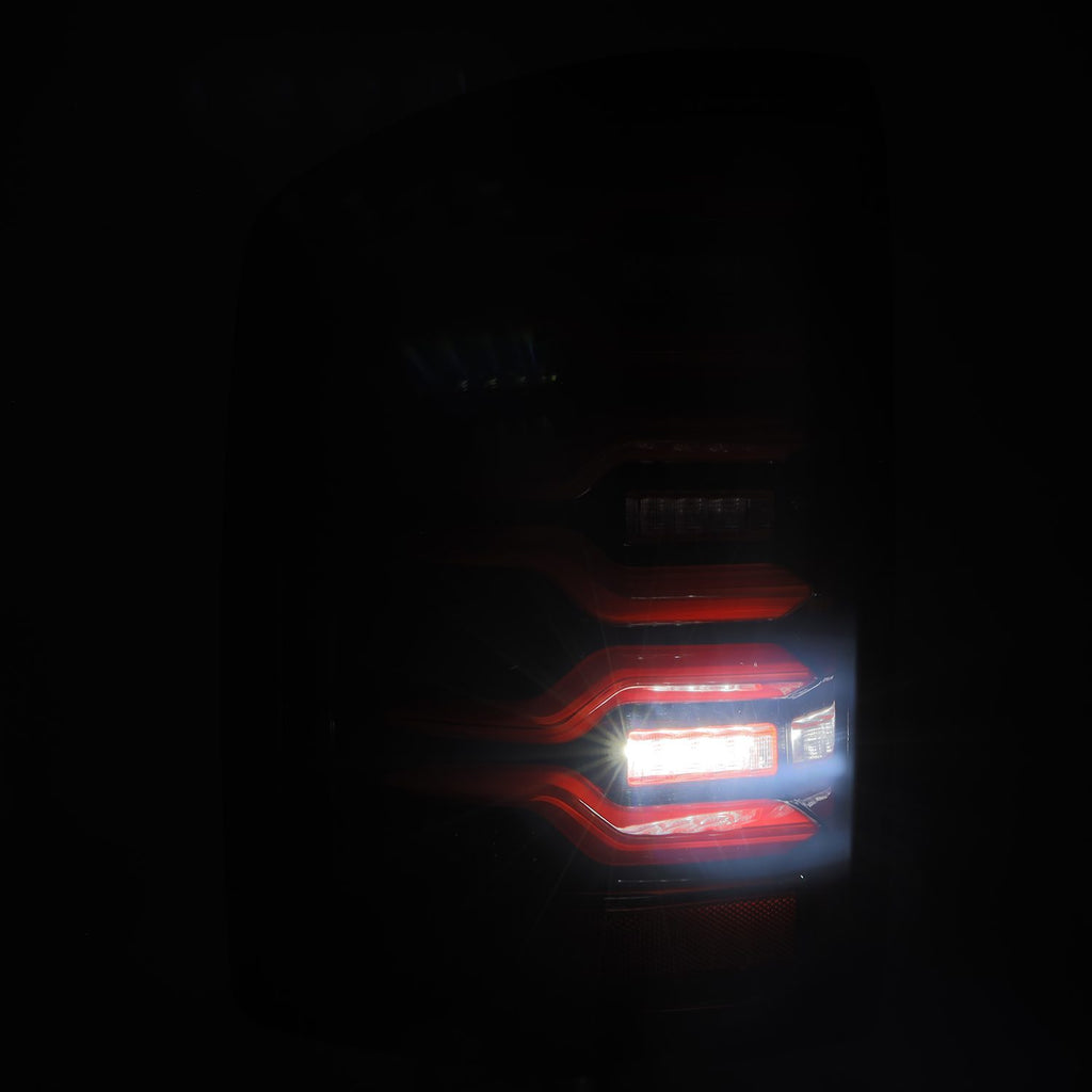 AlphaRex 630050 LED Taillights Black Red for Select GMC Sierra, GMC Sierra HD, GMC Sierra HD