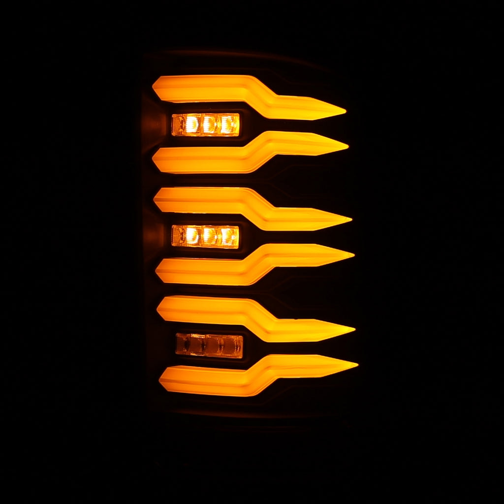 AlphaRex 630060 LED Taillights Black for Select GMC Sierra, GMC Sierra HD, GMC Sierra HD