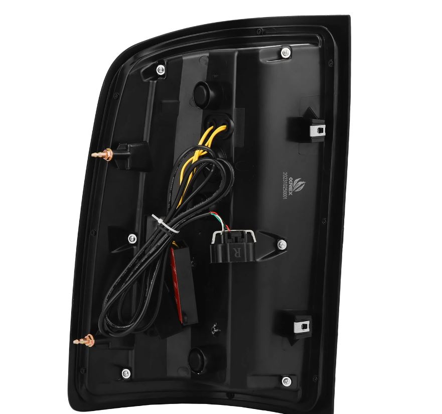 AlphaRex 630070 LED Taillights Alpha Black for Select GMC Sierra, GMC Sierra HD, GMC Sierra HD
